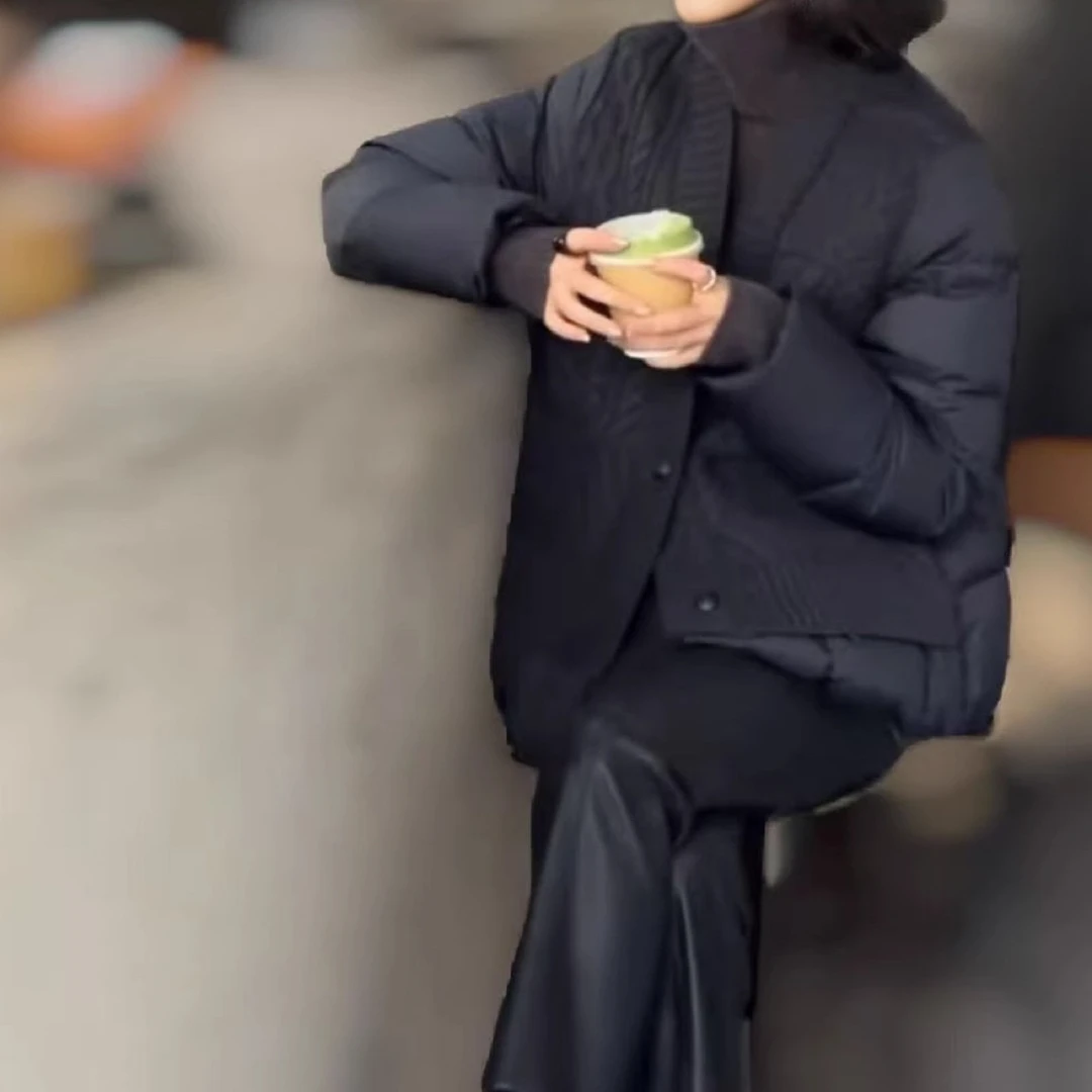 新款棉衣简约短款时尚棉服外套减龄女装