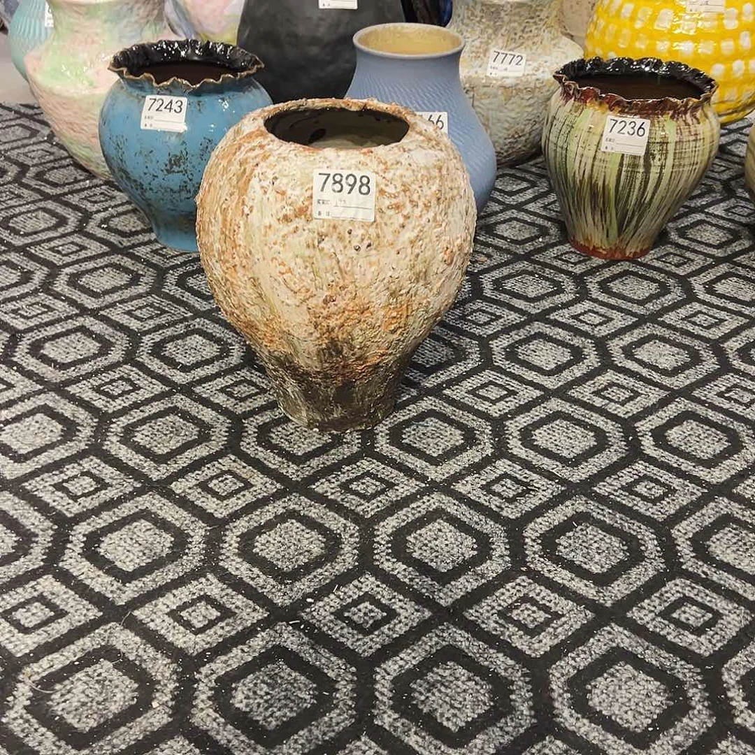 瓶。*好7898高30口12陶瓷花瓶无孔