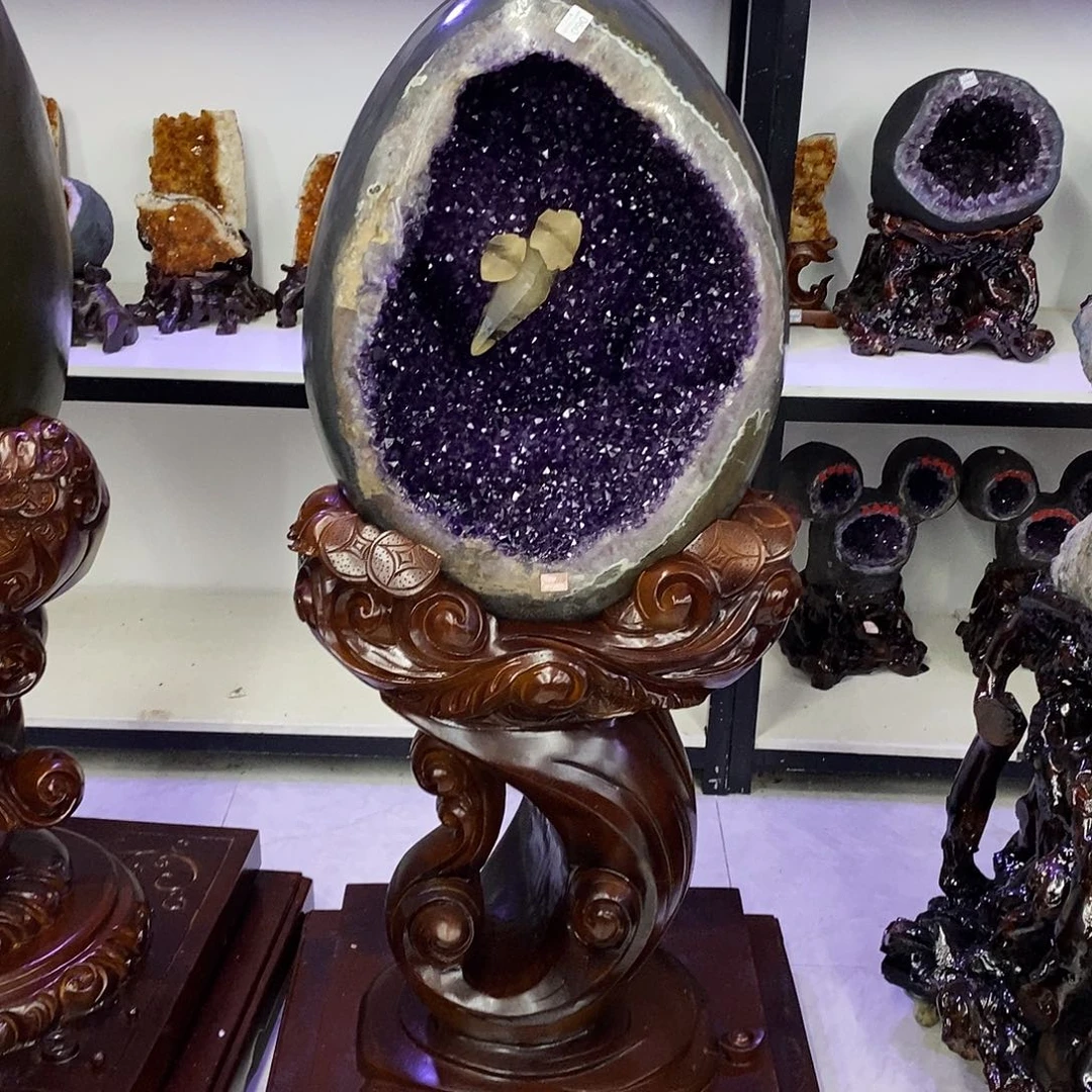 紫晶未镶嵌大型摆件（非配饰）莹