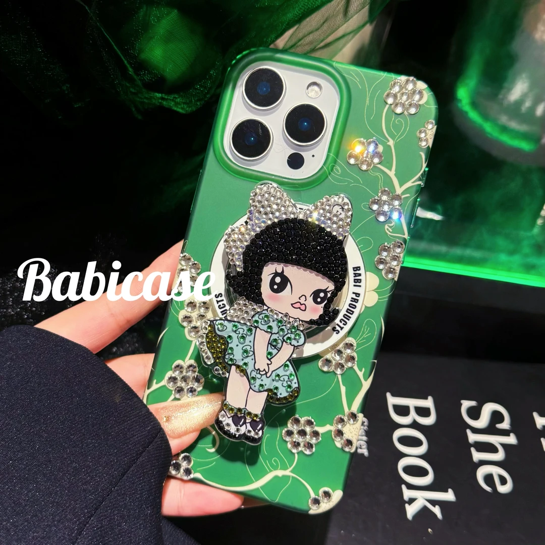 【栀子花开磁吸壳】春日创意适用于iPhone16promax/15pro苹果手机壳