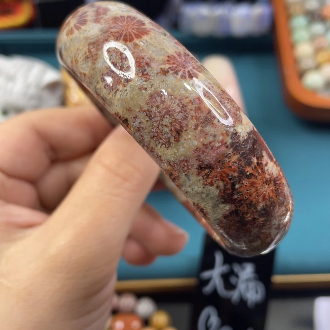 未镶嵌手镯硅化玉