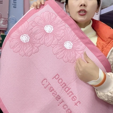 棉处理粉色花开富贵