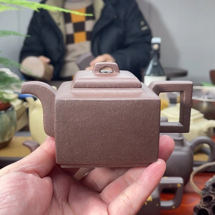 茶壶紫砂原矿无添加手磨料紫泥亚明四方
