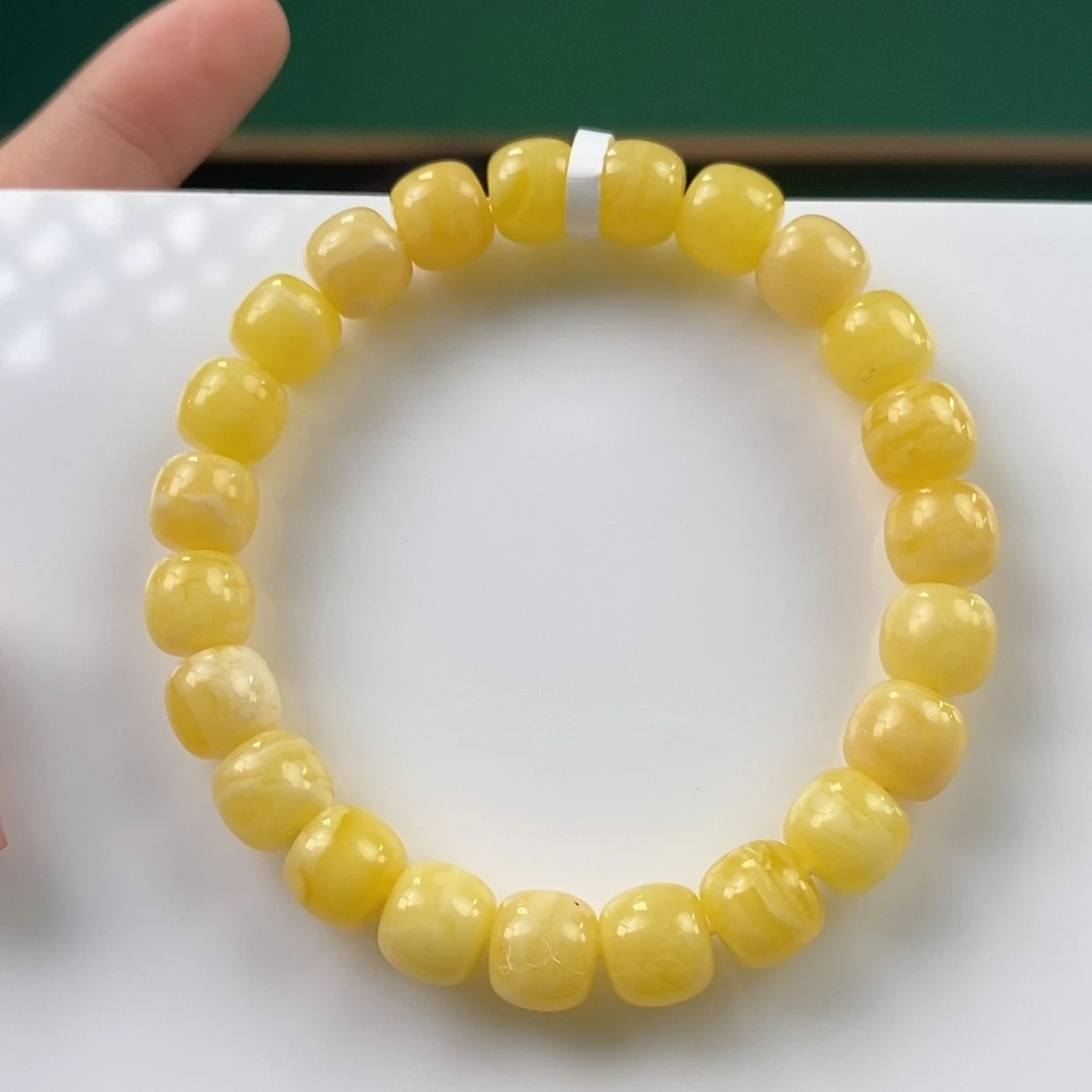 蜜蜡未镶嵌手链12468