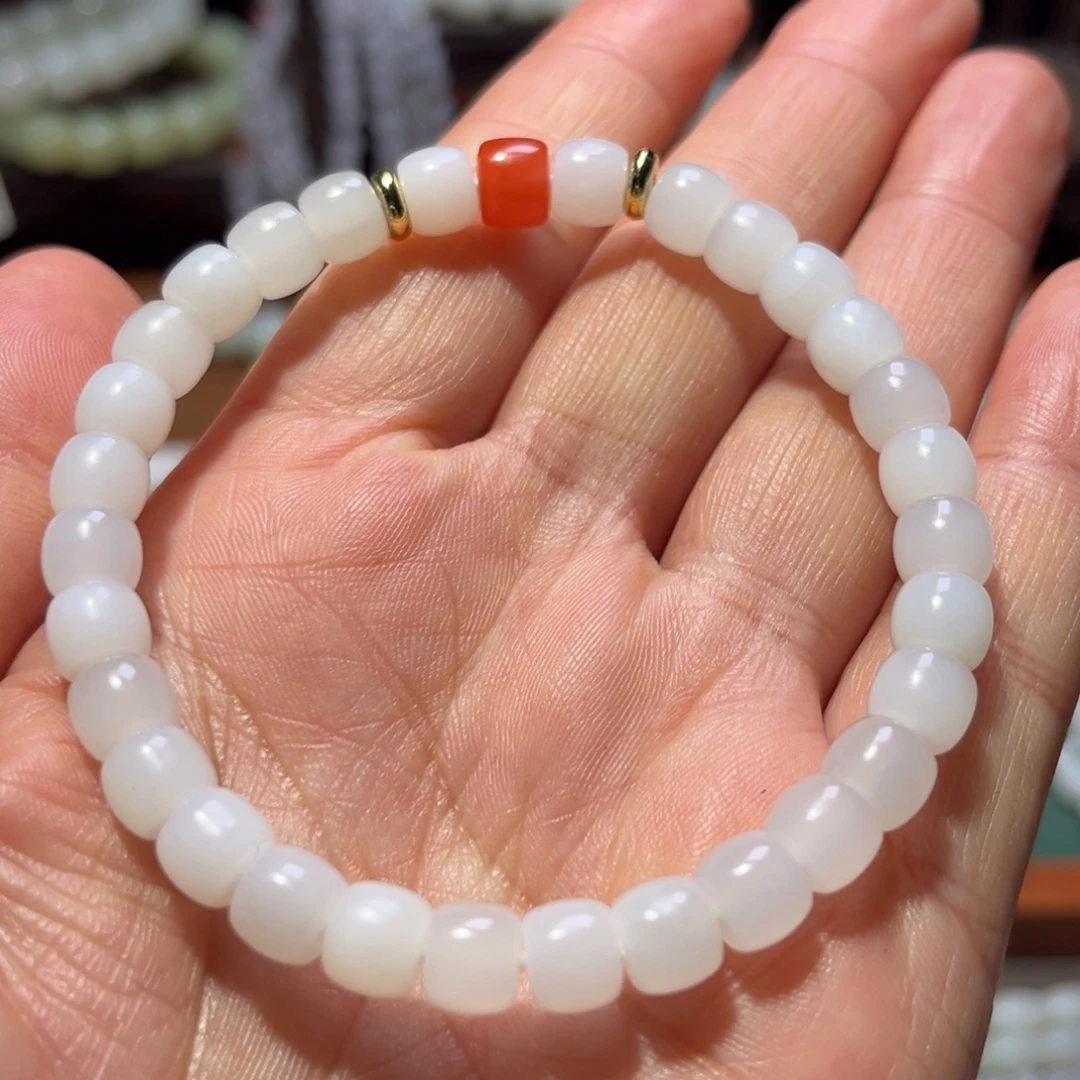 和田玉未镶嵌手链