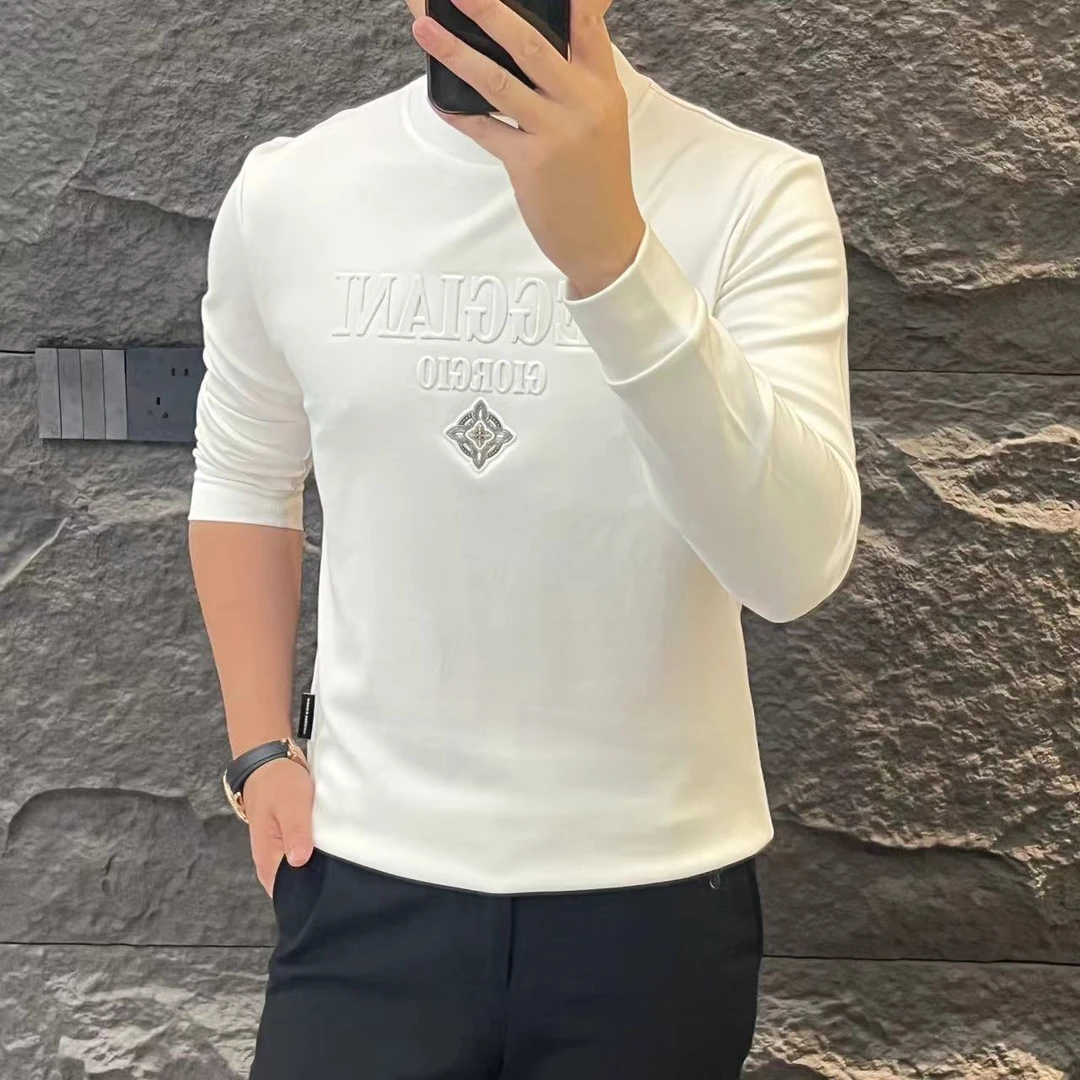 新款高端男士潮流百搭个性字母休闲T恤DDS25004