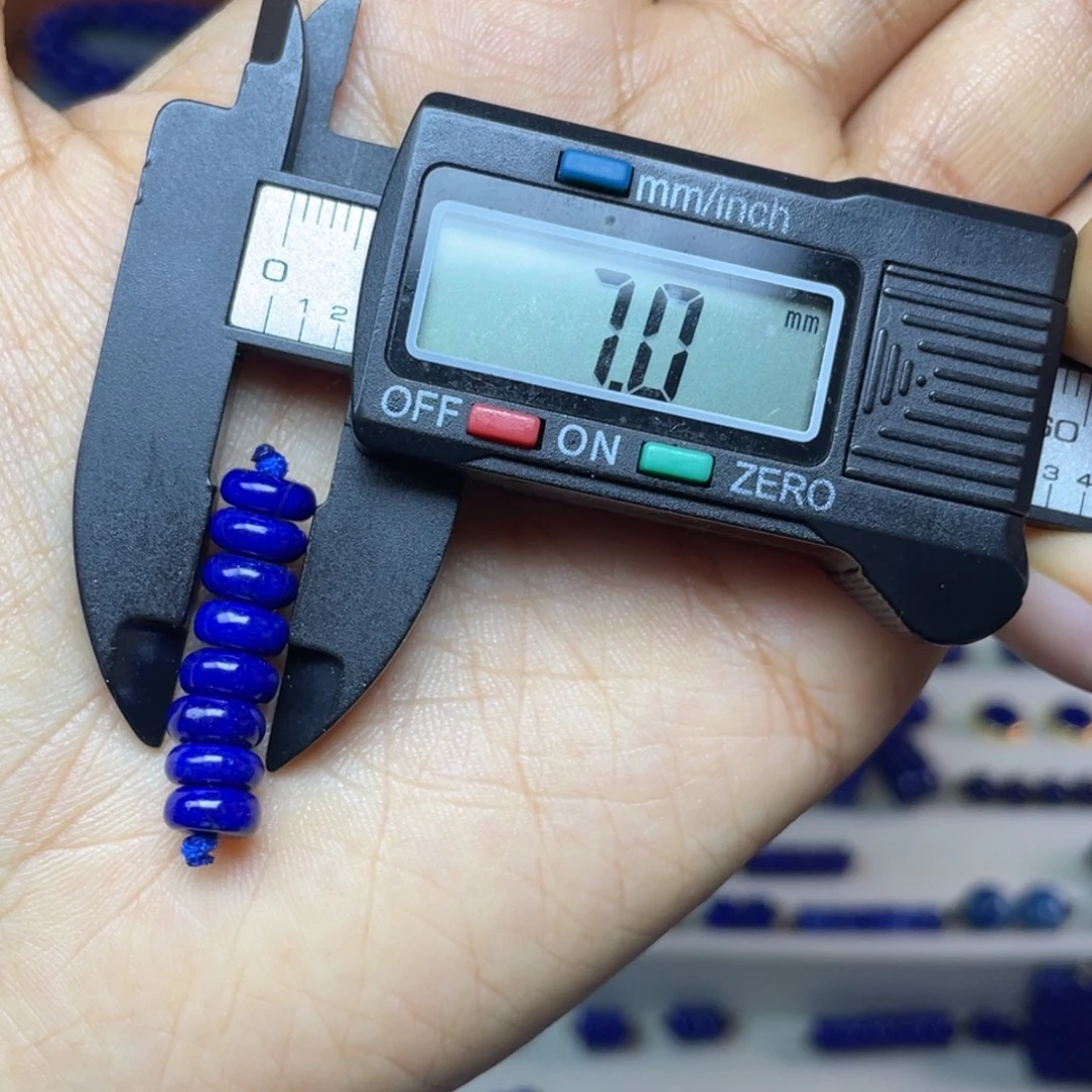 青金石未镶嵌7mm隔片配饰