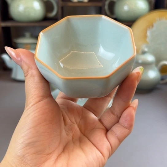 微瑕八方杯不带礼盒