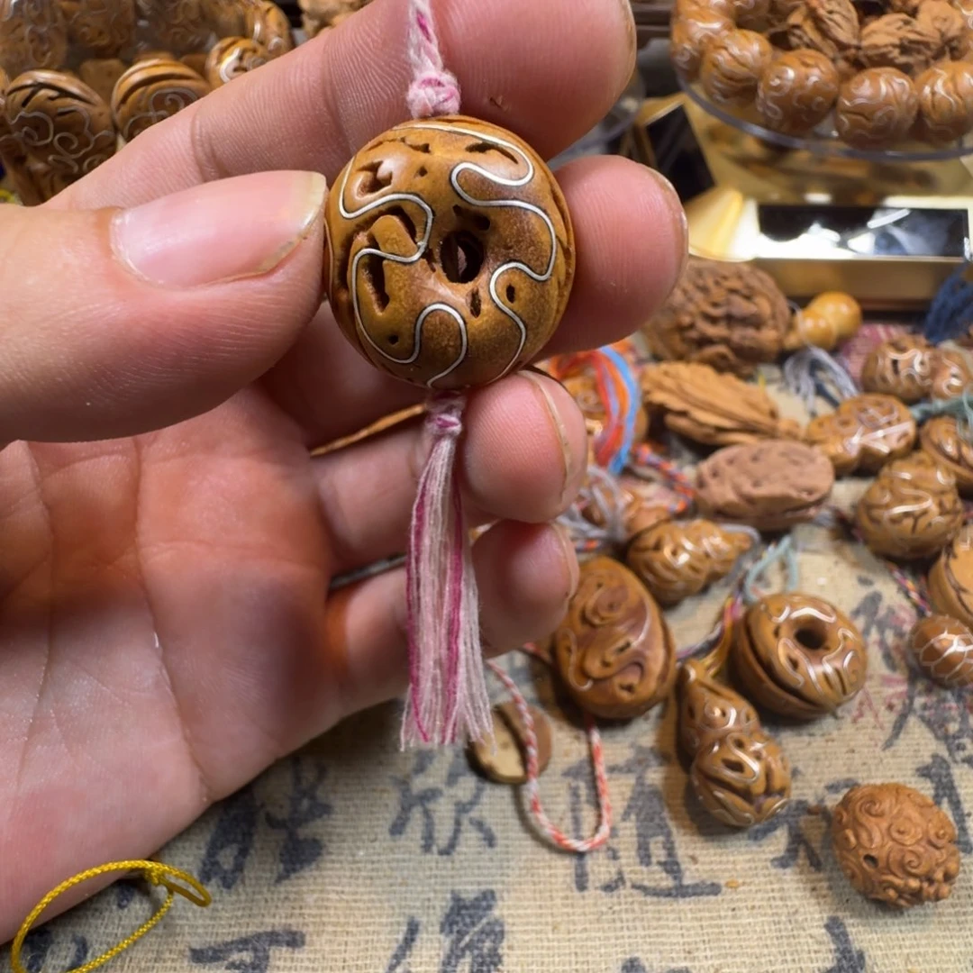 手串/手链核桃桃核挫银平安扣13