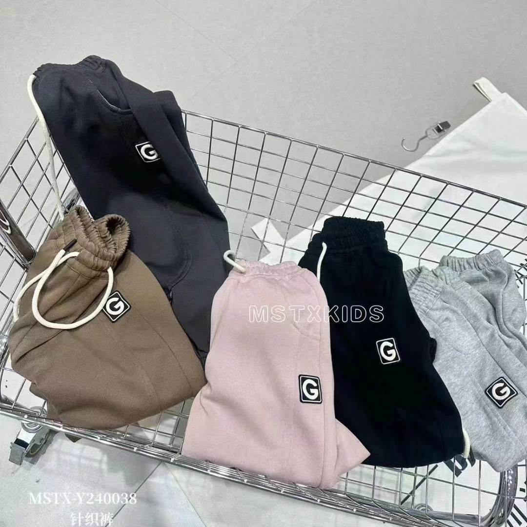 儿童春秋字母休闲裤240038