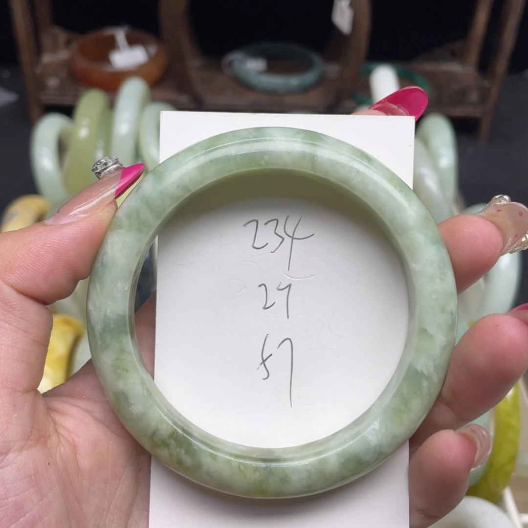 未镶嵌蛇纹石玉手镯