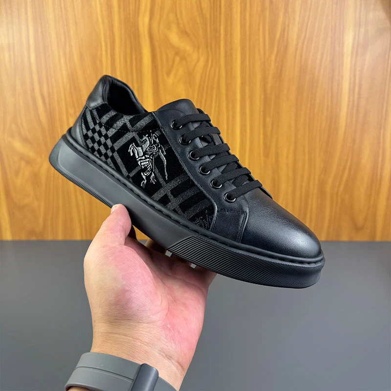 男士时尚厚底透气一脚蹬百搭男士板鞋男士板鞋男款2025新款爆款