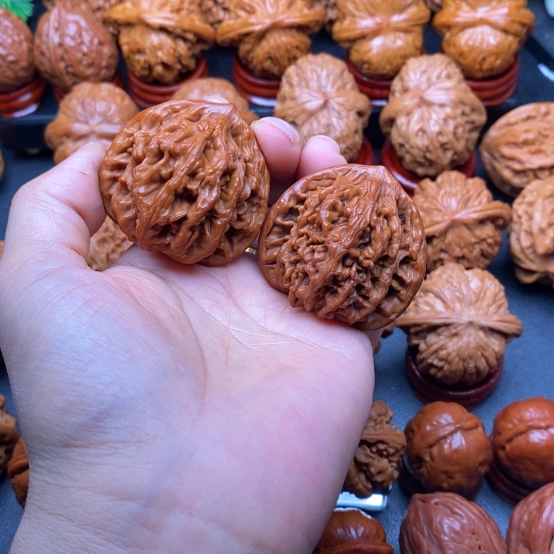 把件文玩核桃43三角虎