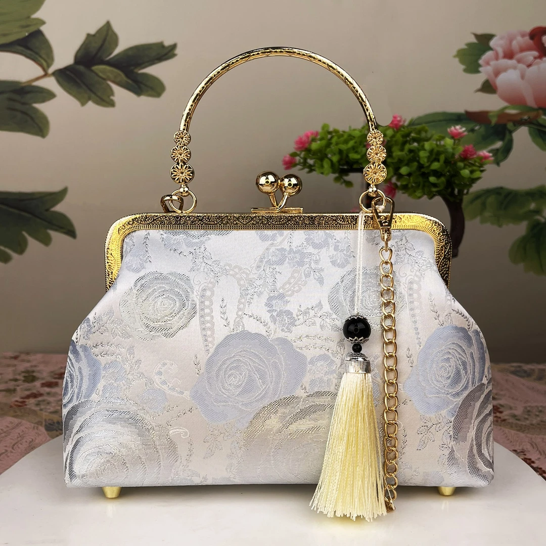 【炫彩玫瑰】简约旗袍包斜挎三用用手提包跨境女包礼品包直播2251