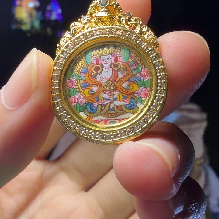 吊坠大老师-热贡纯手绘-毛毛