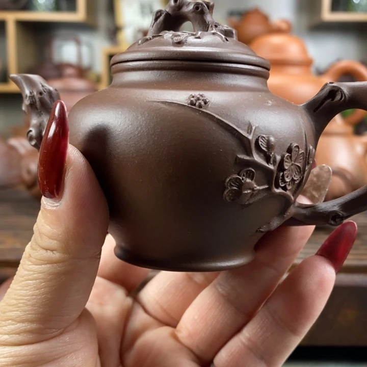 紫砂茶壶龙**下原矿紫砂壶