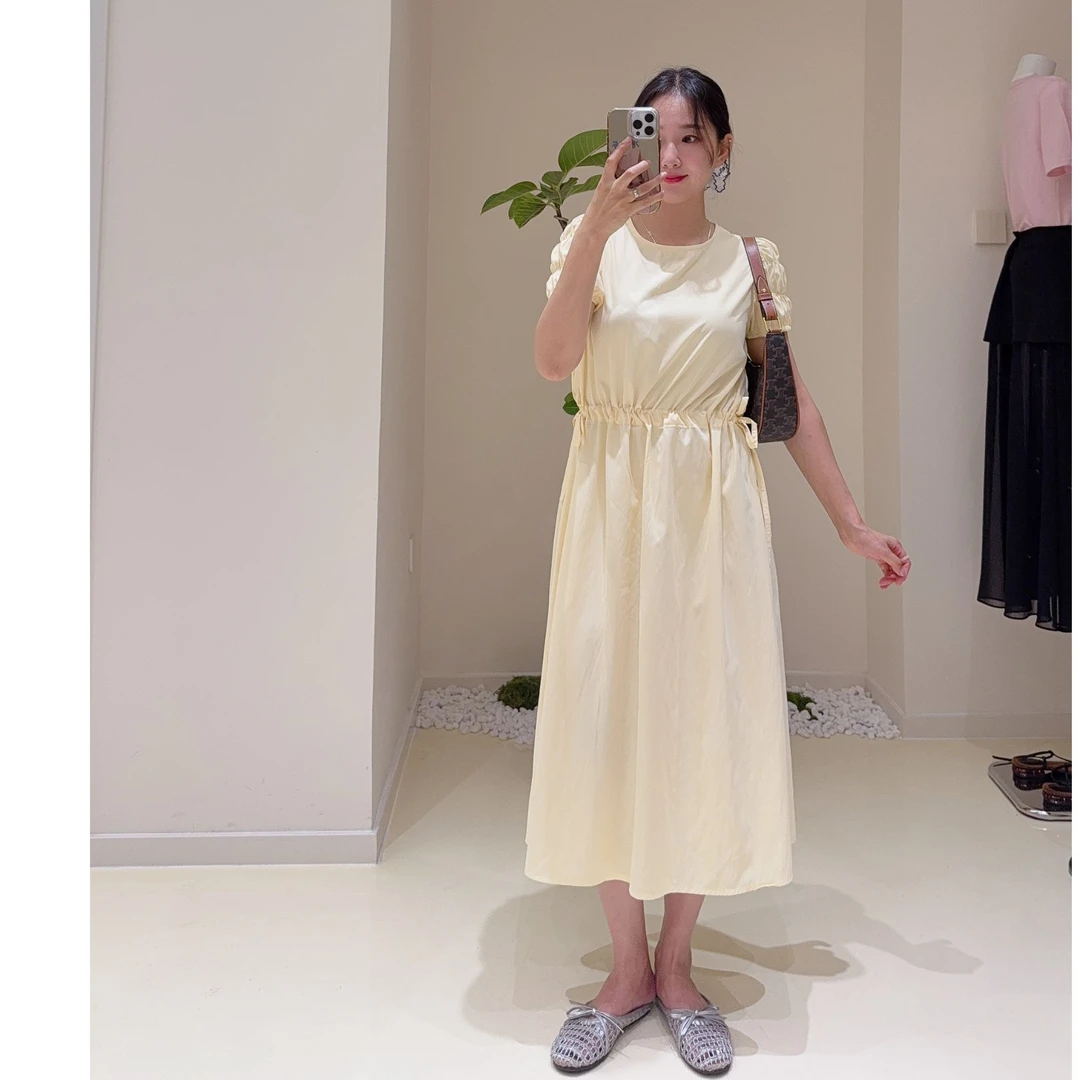 收腰连衣裙薄款舒服