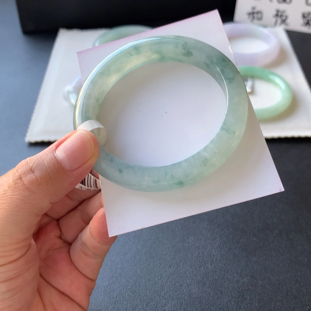 翡翠未镶嵌手镯56.6正