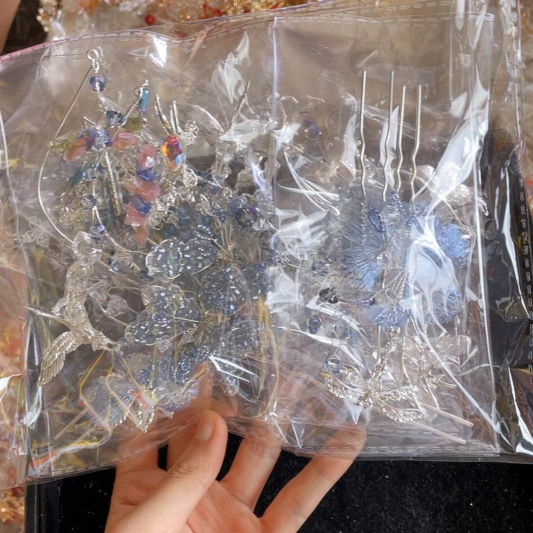 混合材质新娘头饰不退换不售后默认瑕疵