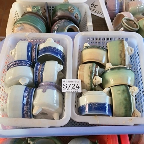 紫砂花盆724瑕疵品口径4到6左右