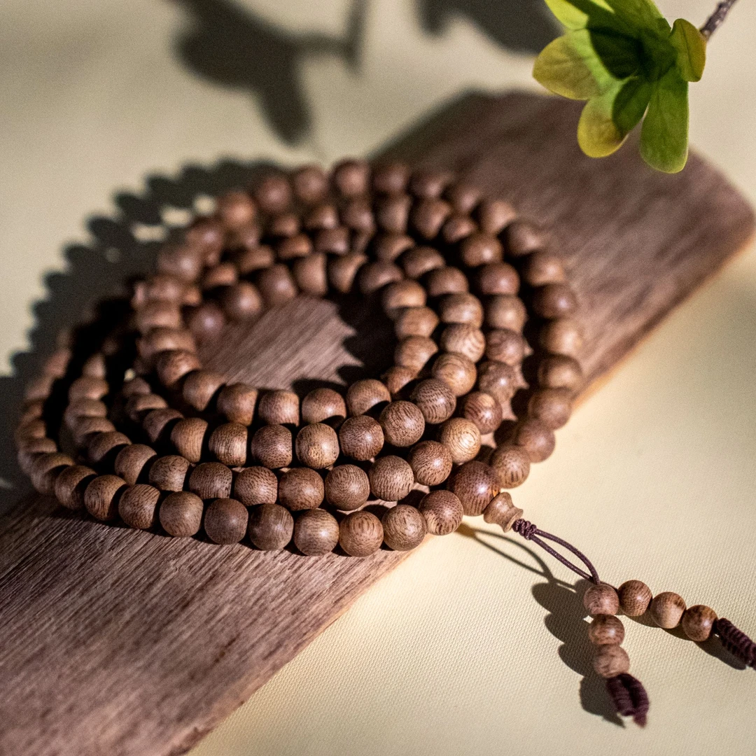 沉香【江苏工美专属】天然野越南芽庄糖结老料沉香手串-338*0924