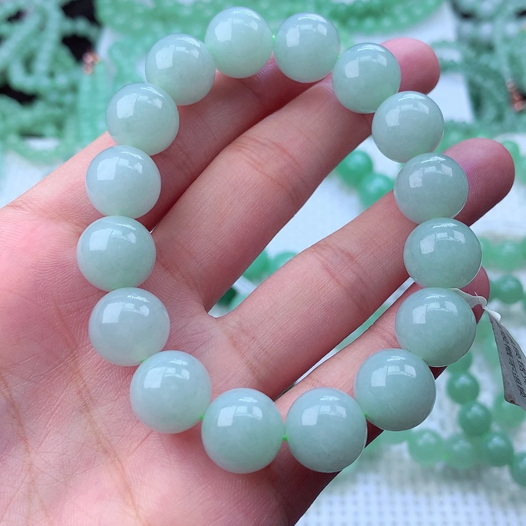 翡翠未镶嵌毛衣链卡13