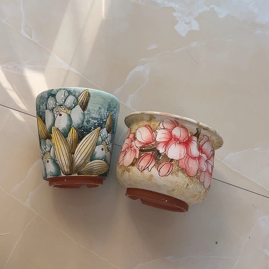 ****）景德镇炫彩手绘景德镇陶瓷花盆