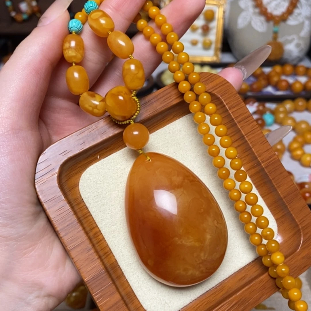 【闪购商品】蜜蜡颈饰未镶嵌项链