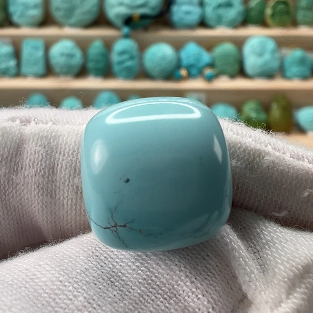 未镶嵌绿松石老型珠14.6x13.1mm
