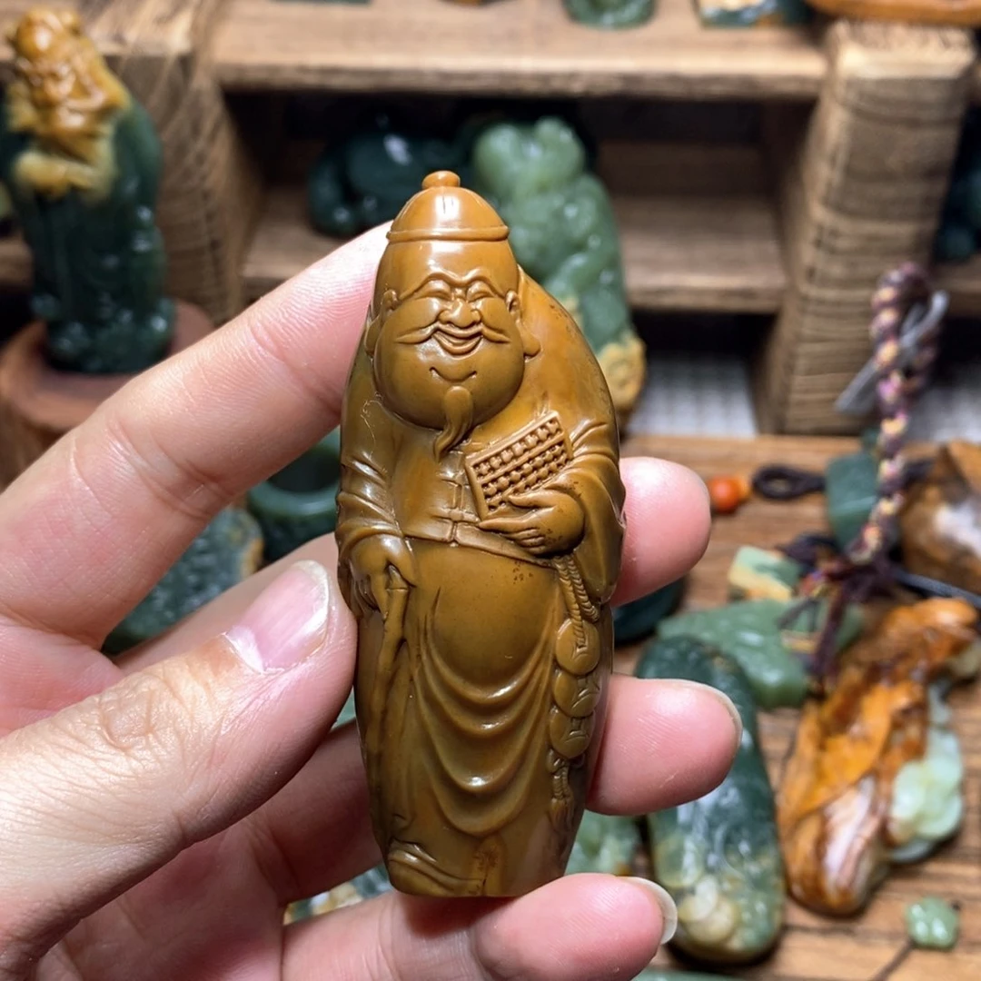 岫岩河磨玉（透闪石质玉）把件未镶嵌王*
