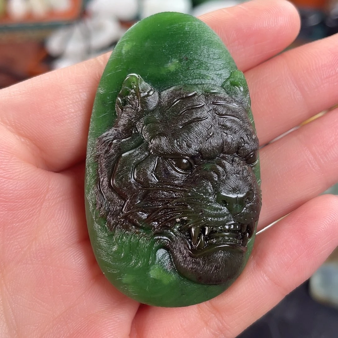 和田玉未镶嵌挂件