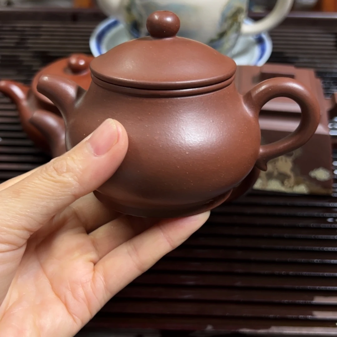 紫砂茶壶潘壶全手工制作