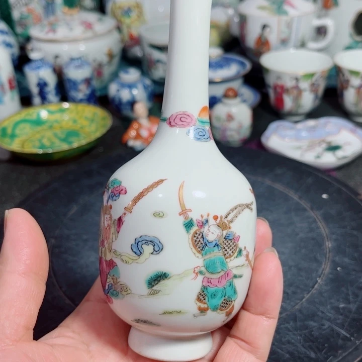 紫砂茶叶罐粉彩人物888888888