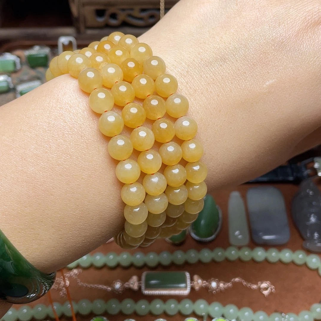 和田玉（糖玉）未镶嵌吊坠(不含链)108颗