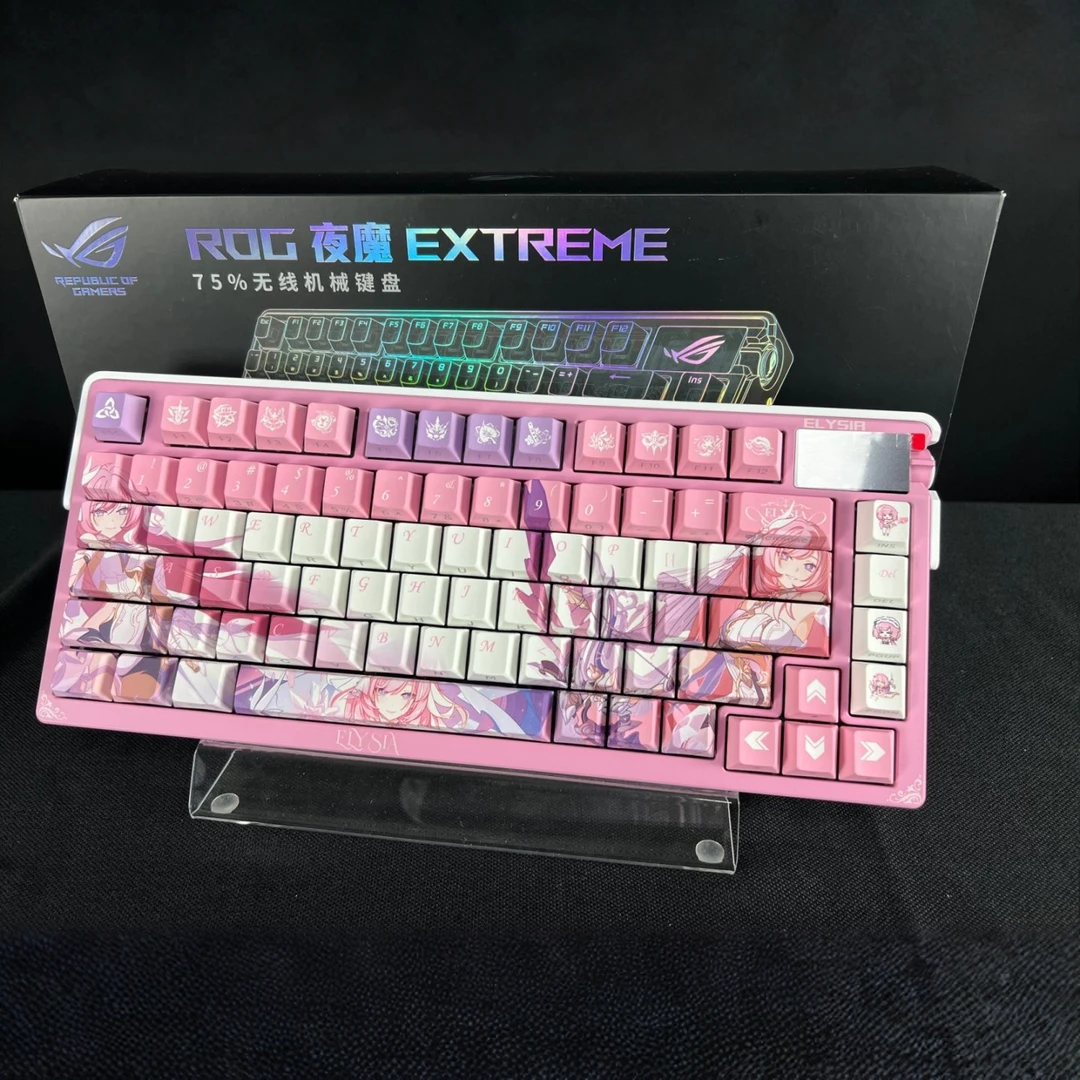ROG夜魔Extreme客制化键盘改色IP满改改色皮卡丘、RO姬、明日香图案