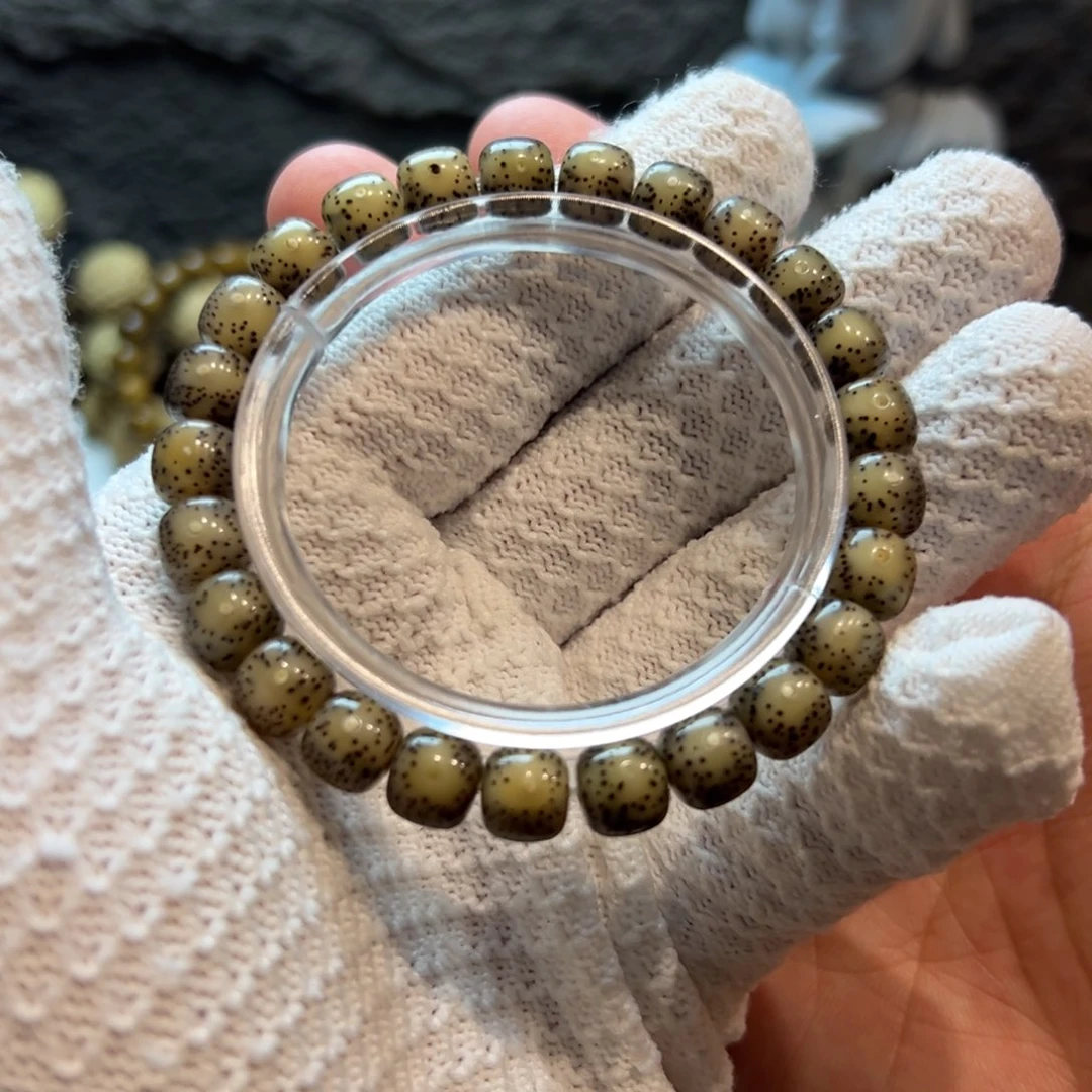 冰透9/8石玉料星月菩提单圈