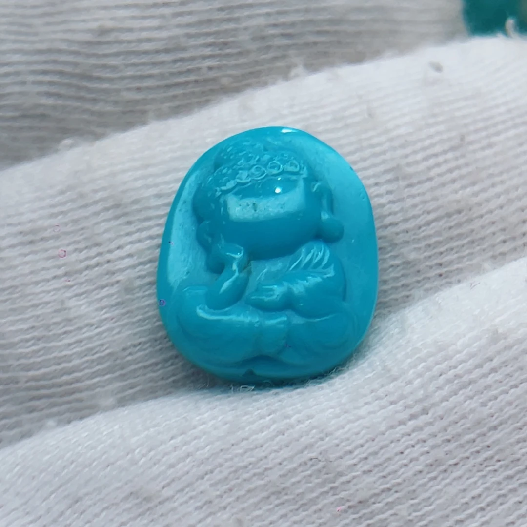 绿松石未镶嵌颈饰卡12.3-14.8-5.7