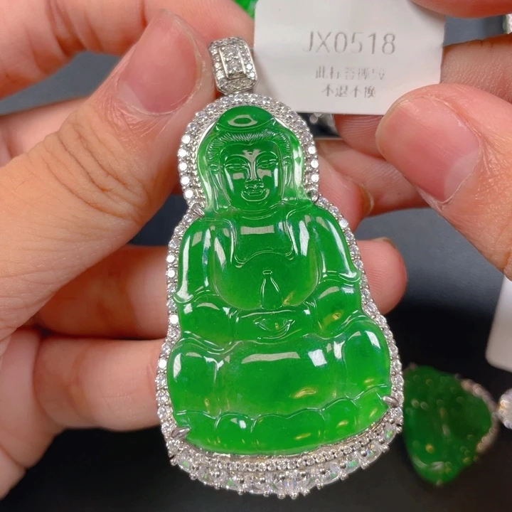 【闪购商品】颈饰银S925镶嵌翡翠翡翠