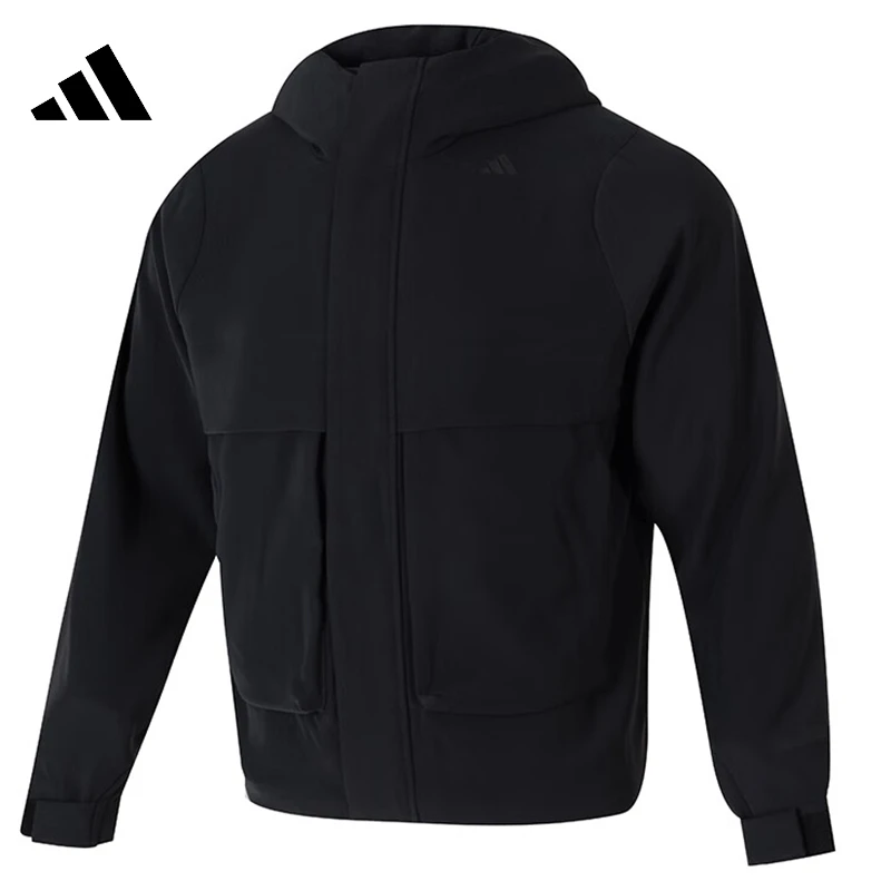 adidas阿迪达斯双旦冬男子WZ ROU WV简约时尚梭织连帽夹克JL9353