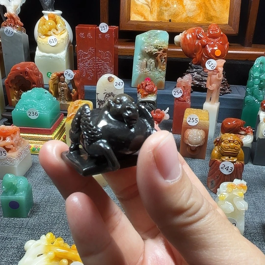 寿山石印石古兽闲章8