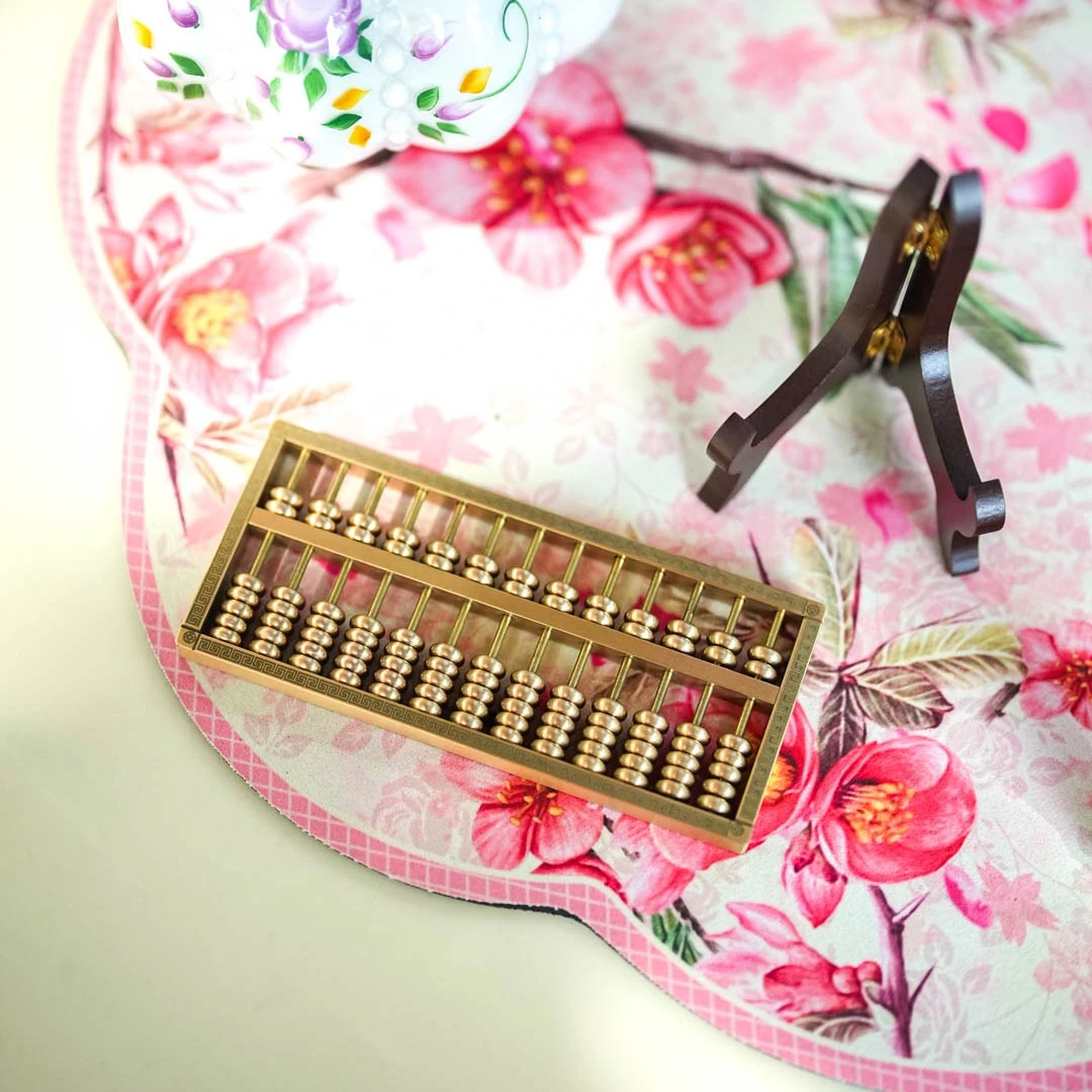 【奇居】黄铜小算盘摆件书房玄关桌面工艺品