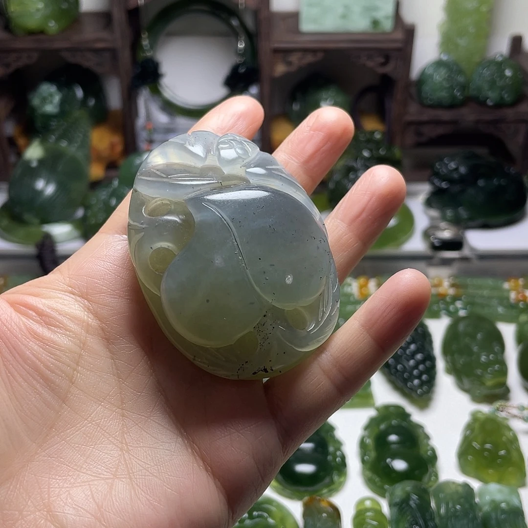 蛇纹石玉未镶嵌手把