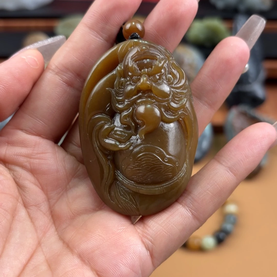 和田玉未镶嵌挂件