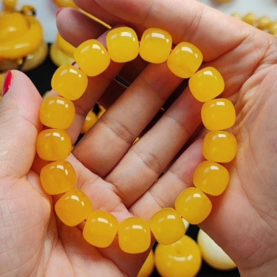 蜜蜡未镶嵌手串手串同料13十