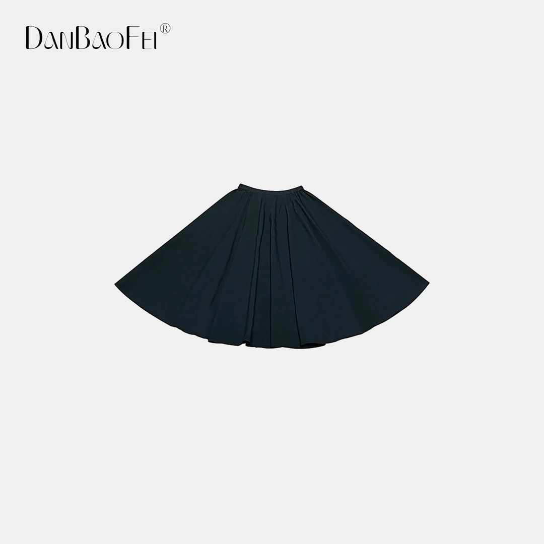 SS 松紧腰大摆伞裙A字半身裙子 YLM001083