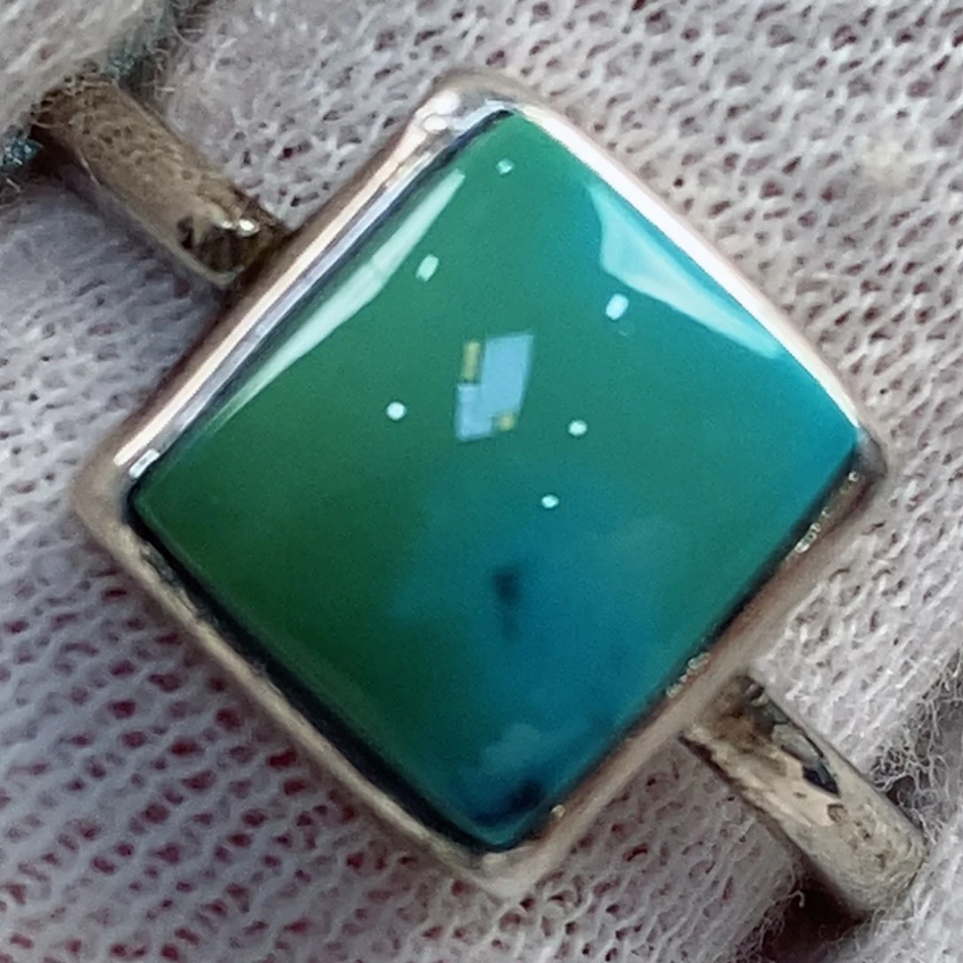 绿松石珠宝奇石银S925镶嵌