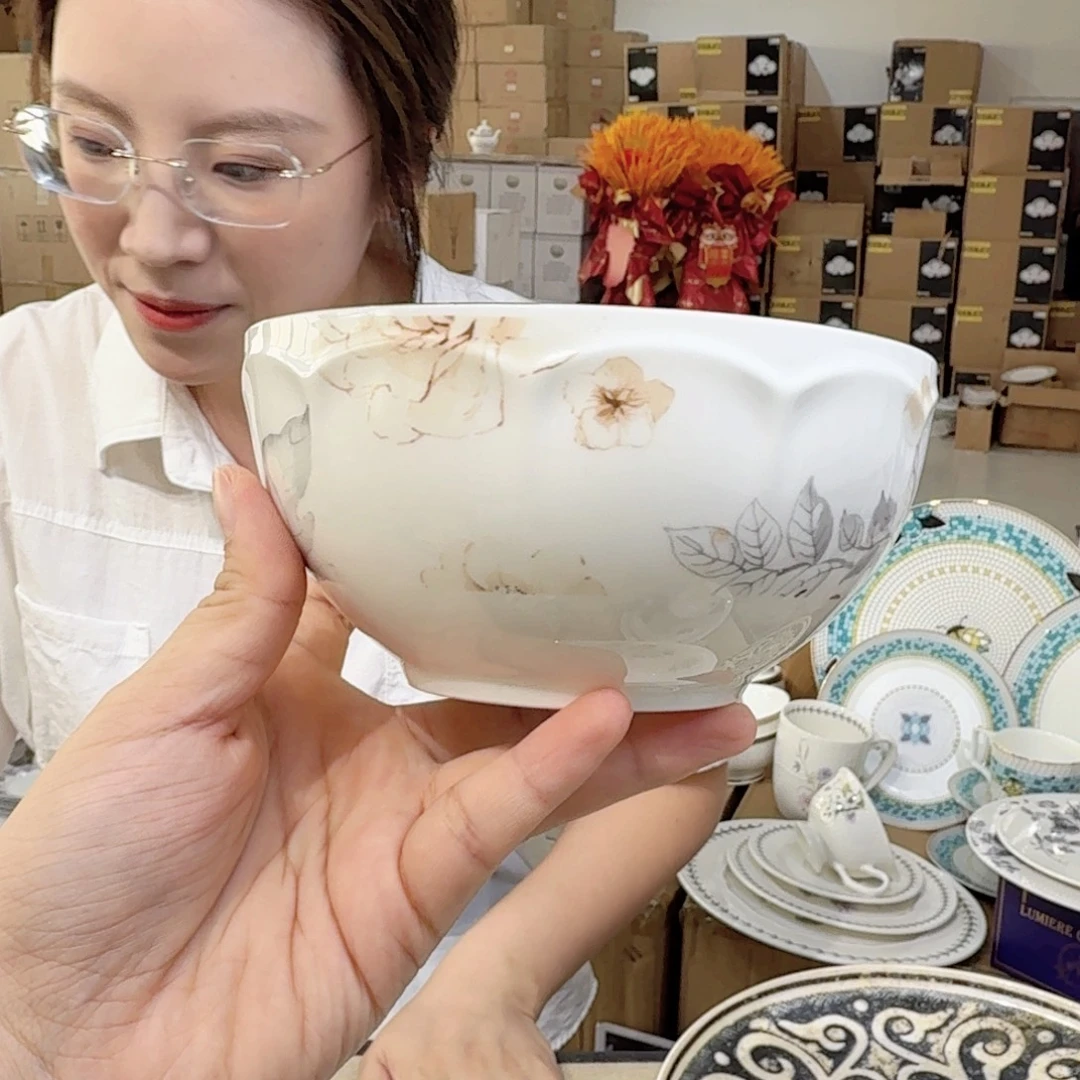 骨瓷5.5英寸饭碗14cm4个all in