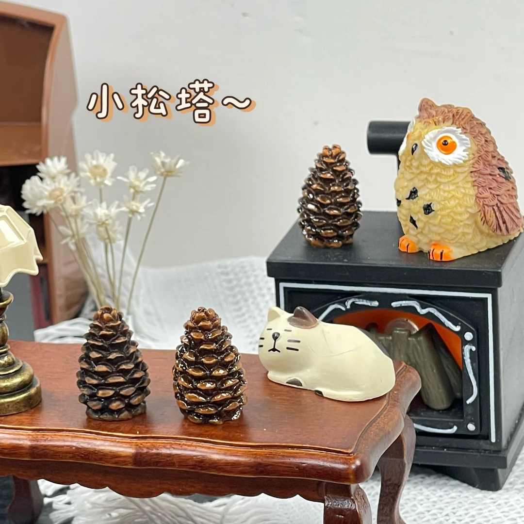 【小黑巧松塔】喜乐定制 Diy创意手工 食玩 树脂饰品配件