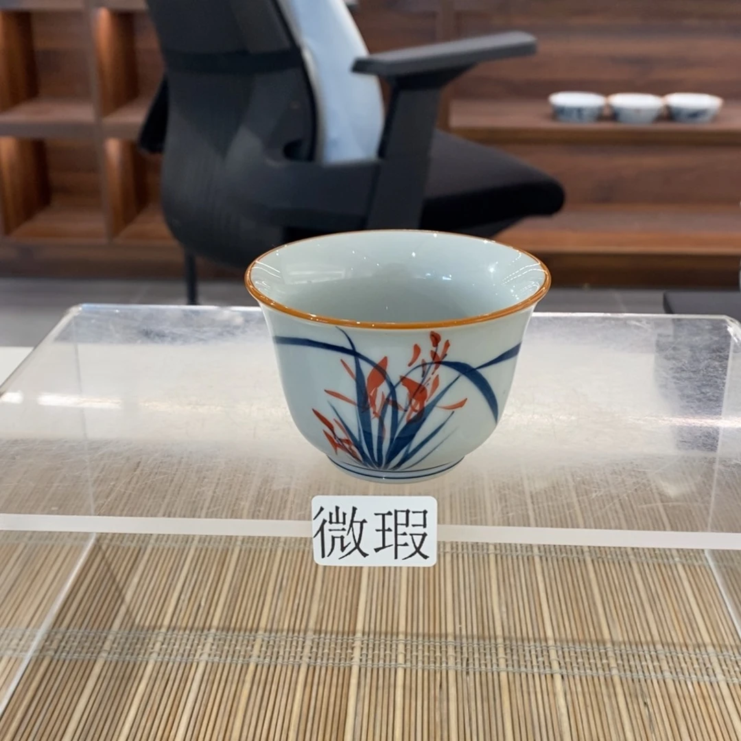 釉下彩老陶泥手工绘制