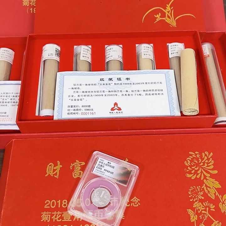 中国人民银行五朵金花套装